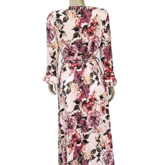 DEVORAH'S SECRET Maxi Dress Garden Party Pink - Picture 3 of 4